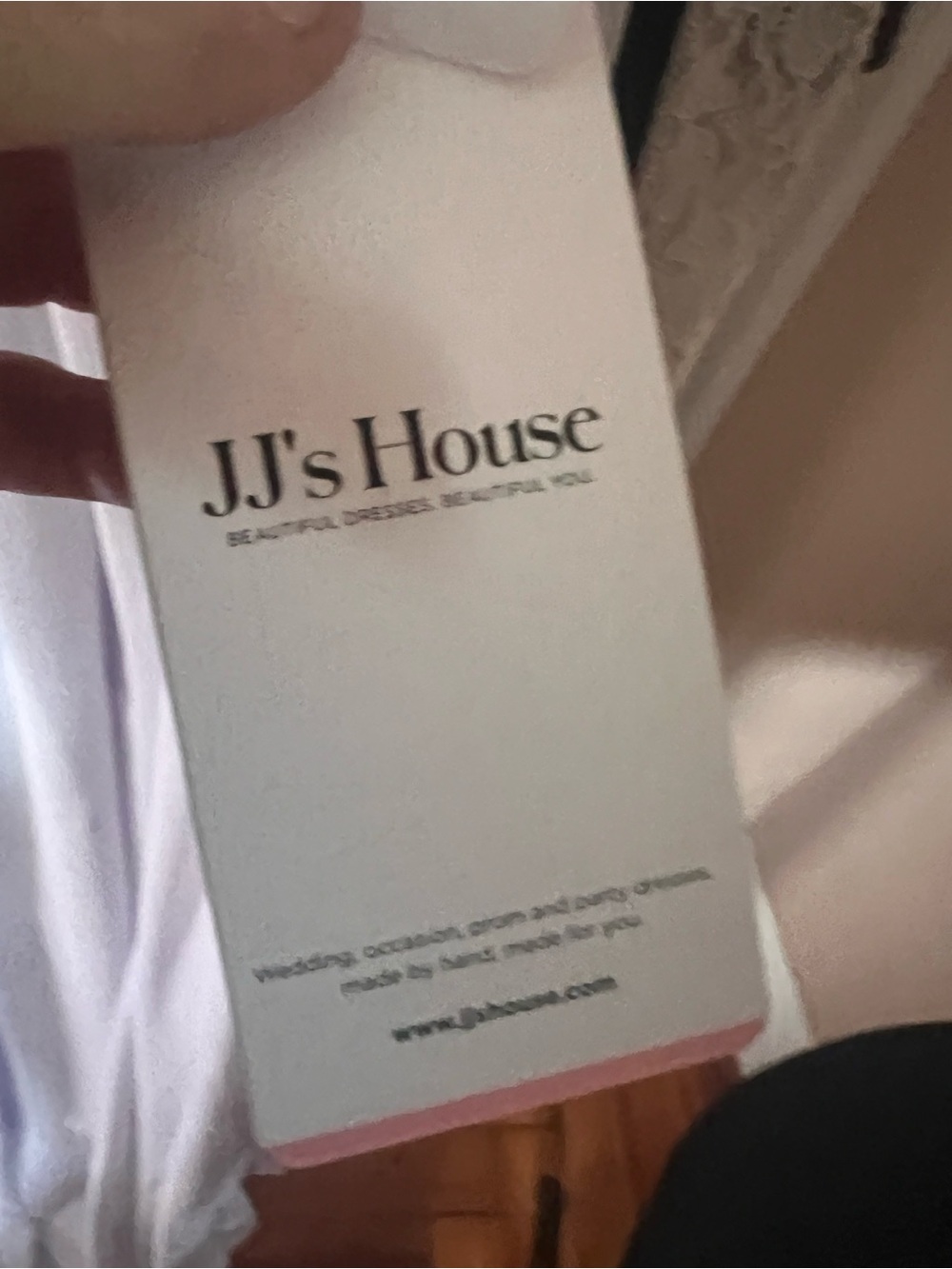 JJs House White Chiffon V-Neck Maxi Gown with Draped Cape Sleeves - Picture 7 of 7